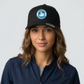 Basecap 5 Panel All Black Wappen